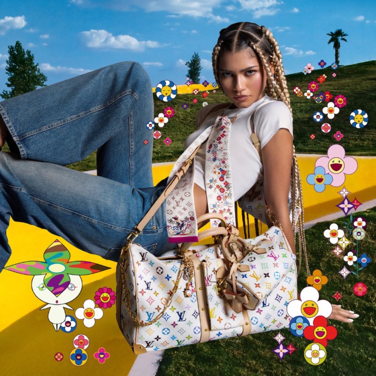 zendaya podria ser la protagonista de la nueva campana de la colaboracion entre louis vuitton y murakami 25gramos 1