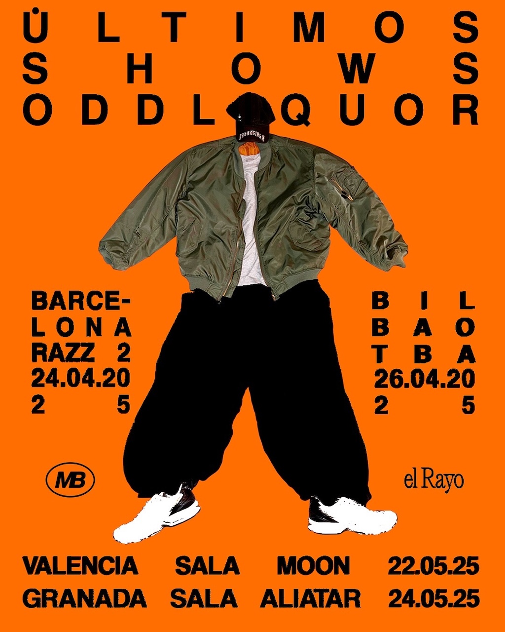 oddliquor gira ultimos shows 25gramos