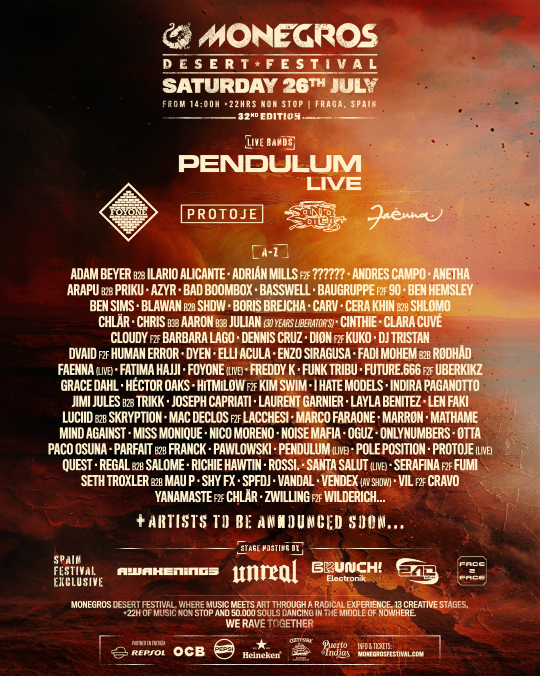 monegros desert festival libera los primeros 90 nombres de su cartel para 2025 25gramos