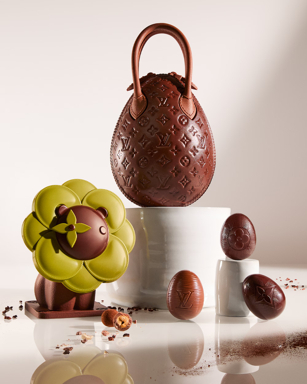 maxime frederic firma un bolso de chocolate de louis vuitton para celebrar la pascua 25gramos 1