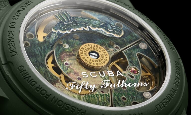swatch amplia su colaboracion con blancpain con el nuevo green abyss 25gramos 7