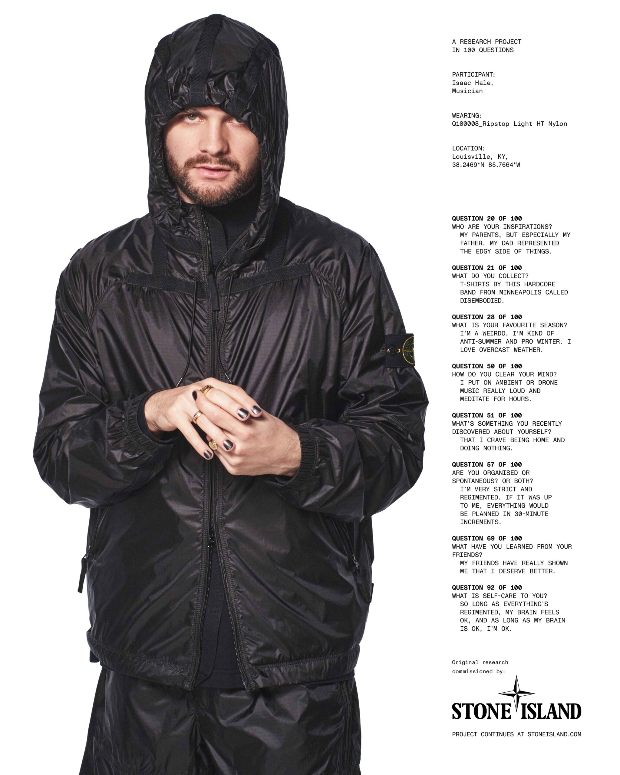el musico isaac hale se une al proyecto de stone island y estrena su nueva prenda 25gramos 1 scaled