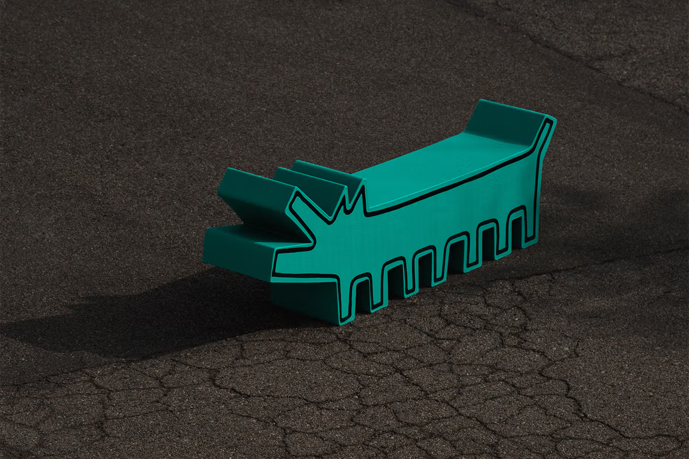 gufram recupera la creacion de keith haring para el luna luna 25gramos 4
