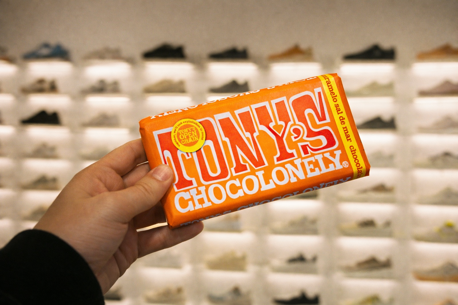 consuela store y tonys chocolonely repiensan el acto de regalar 25gramos 7