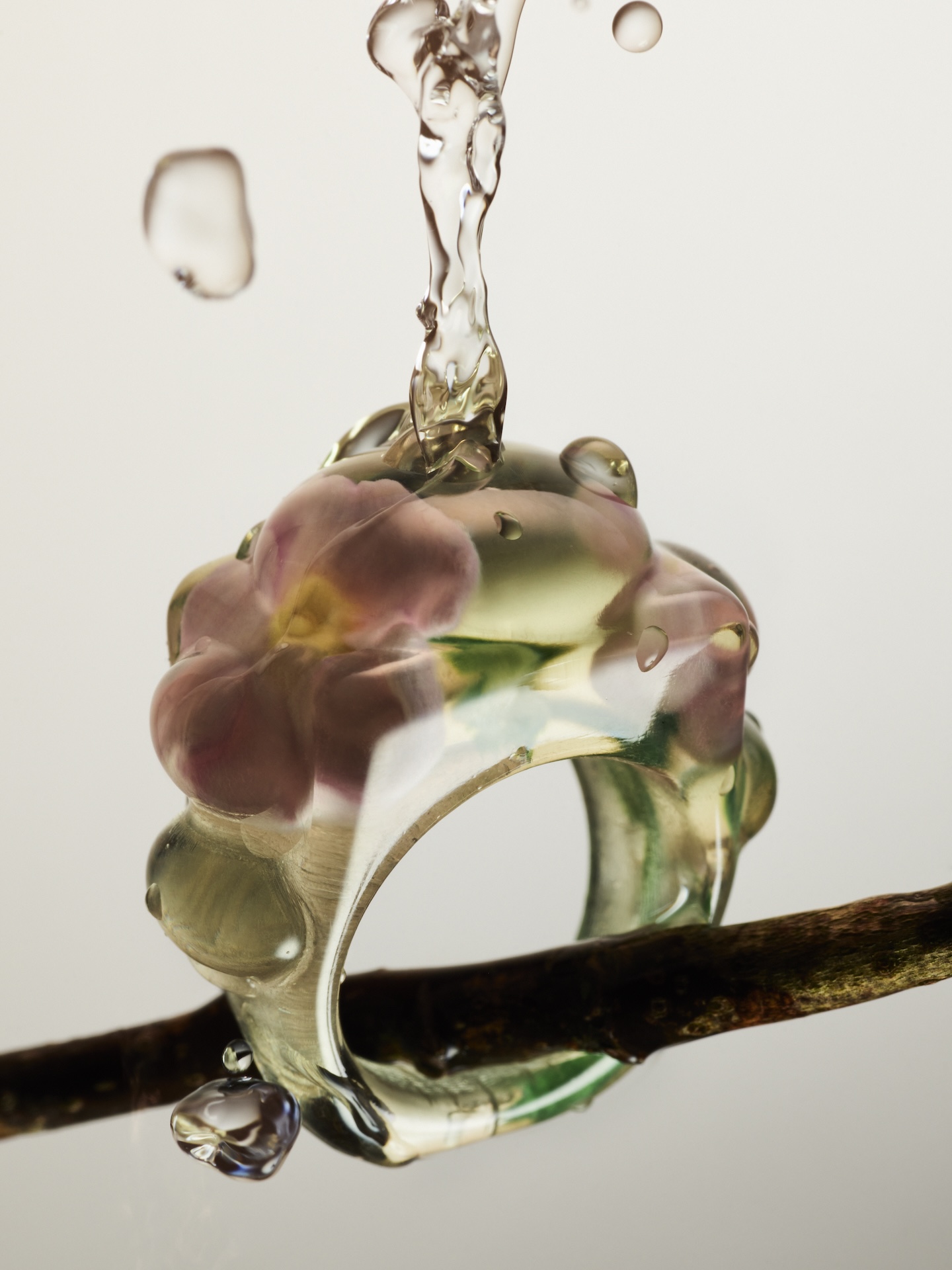 la manso y florence tetier convierten flores en anillos de resina 25gramos 2