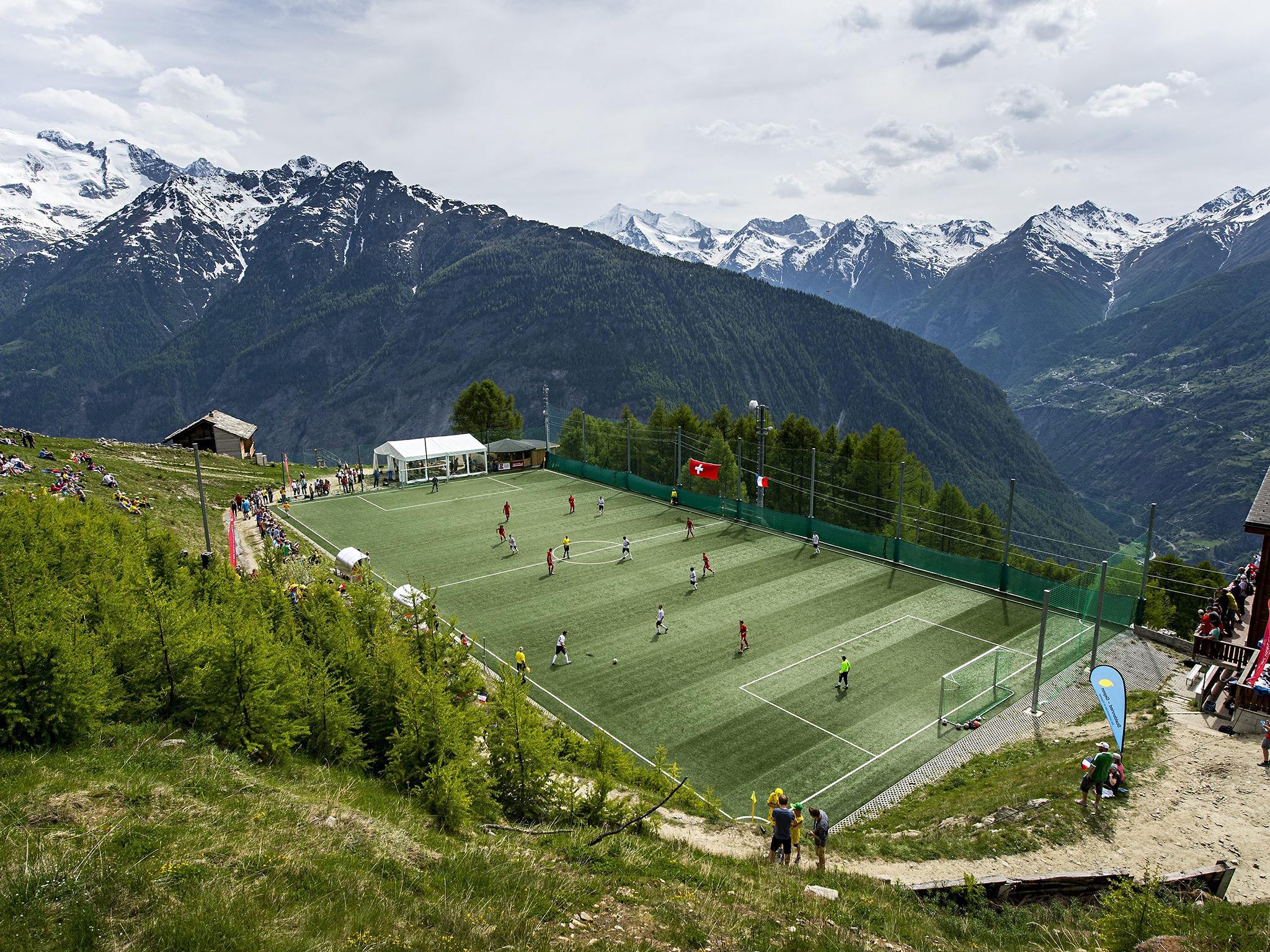 alpine football pitch