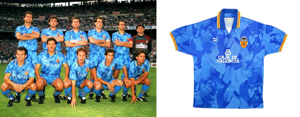 El club de Mestalla ya vistió de PUMA a principios de los 90.