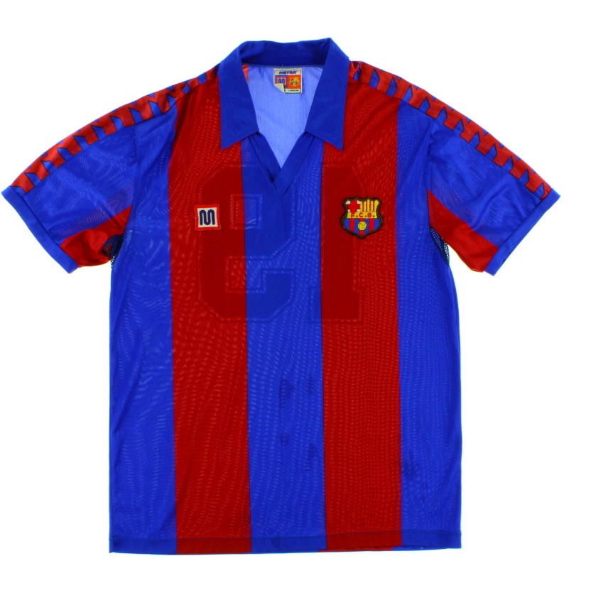 Fanion XL FC Barcelone – Maradona 1983-1984 (très Bon état, Vintage Football)