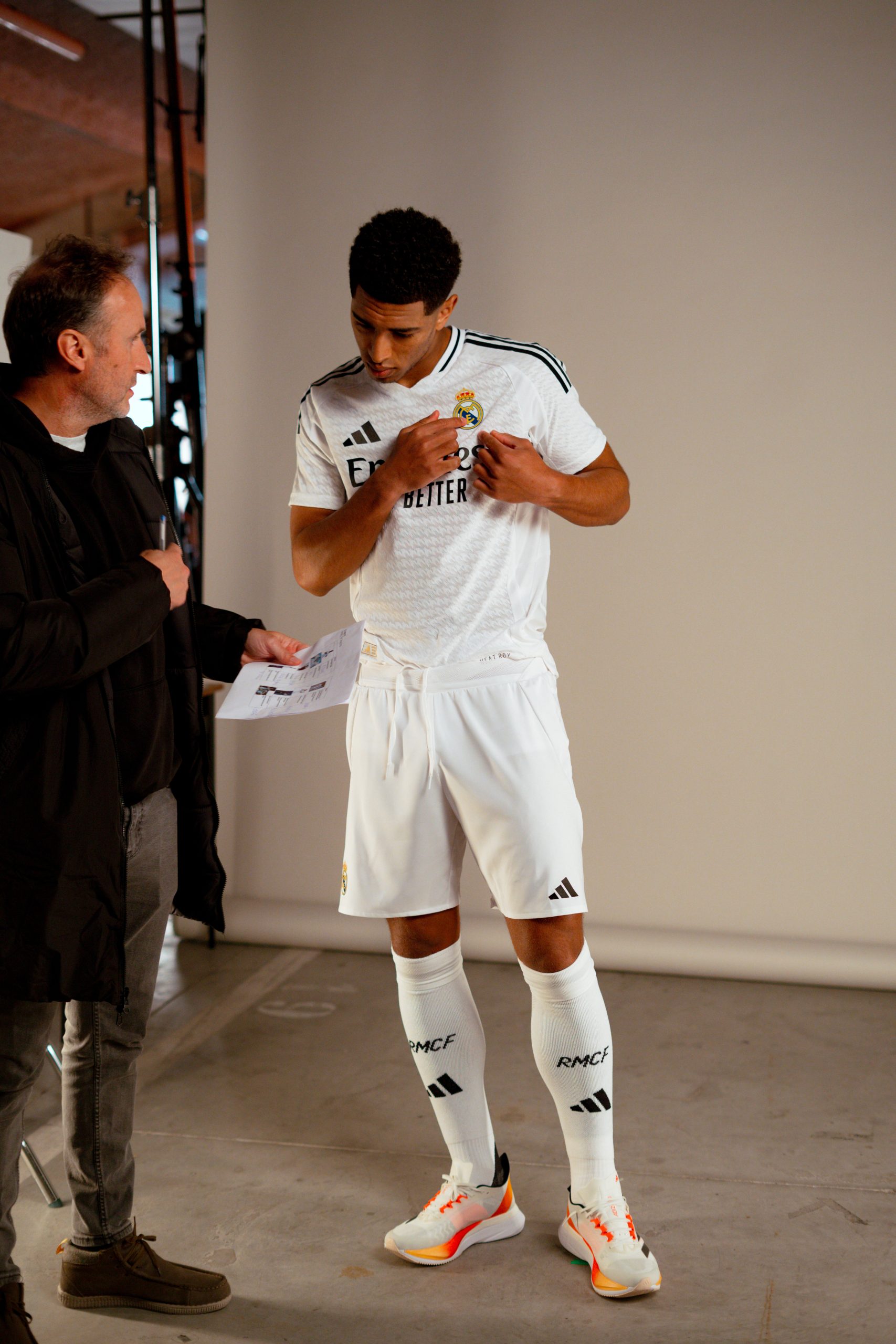 BTS con adidas y Real Madrid